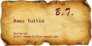 Basz Tullia névjegykártya